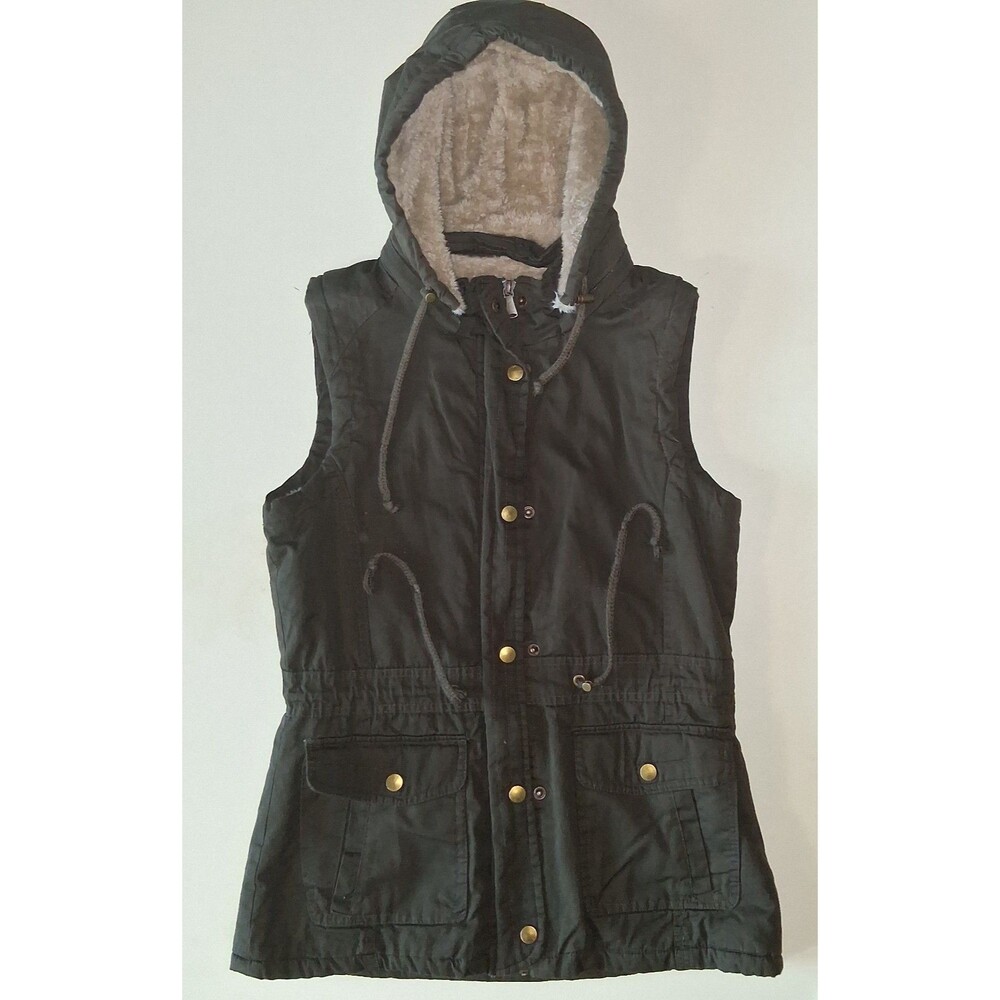 Unbranded Women's Black and Green Gilet